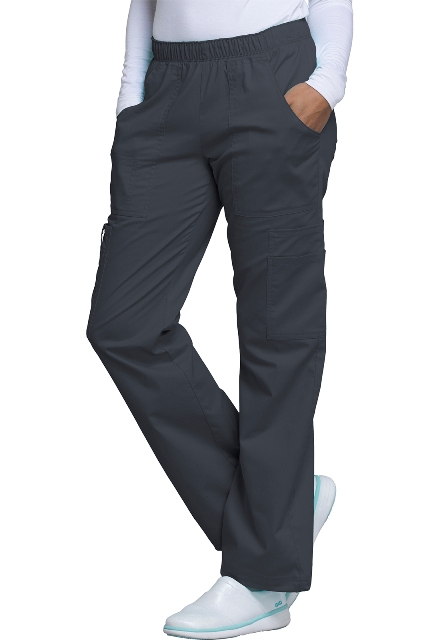 Mid Rise Pull-On Pant Cargo Pant Pewter (4005)
