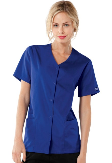 Snap Front V-Neck Top (CK4770)