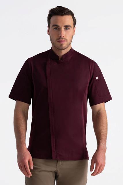 Chef Coat Springfield BCSZ_Merlot