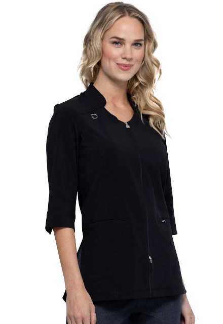 Infinity Zip Front Tunic Black (CK952A)
