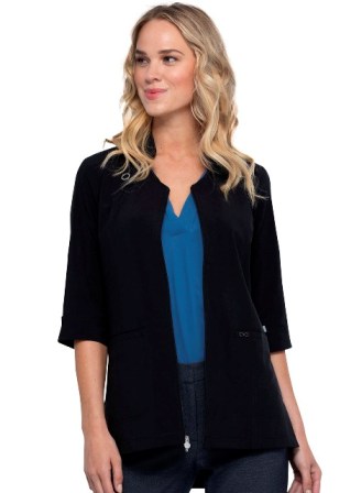 Infinity Zip Front Tunic Black (CK952A)