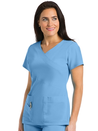 Grey's Anatomy Mock Wrap Top (GA2130)