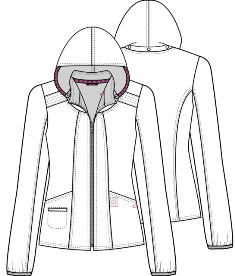 Jacket Zip Front in Patterns & Posies (HSP301PATS)