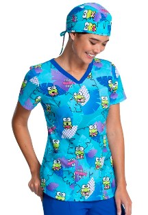 Scrubs Hat in Keroppi Tropical